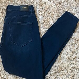 Express Midnight Blue‎ Skinny Highrise Jeans